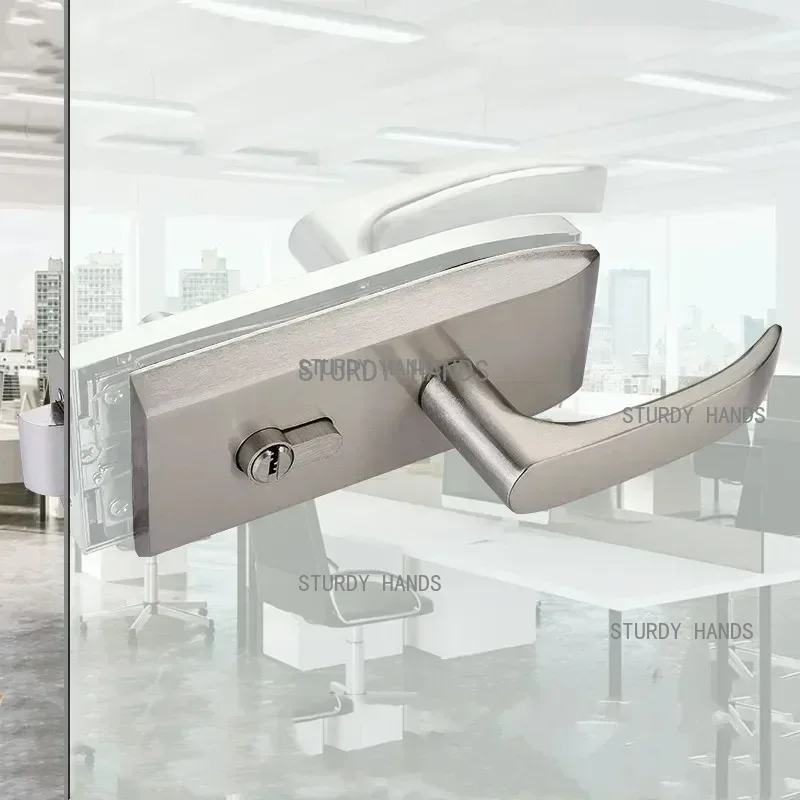 Furniture Hardware Fitting - مكتب زجاج الباب قفل الحمام مقبض